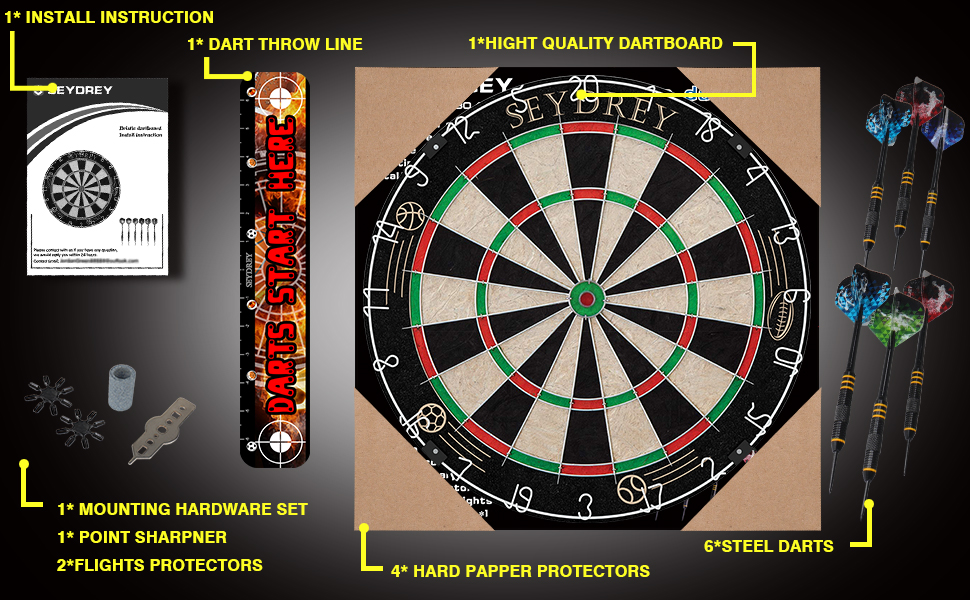 Steel Dartboard Set: image 3