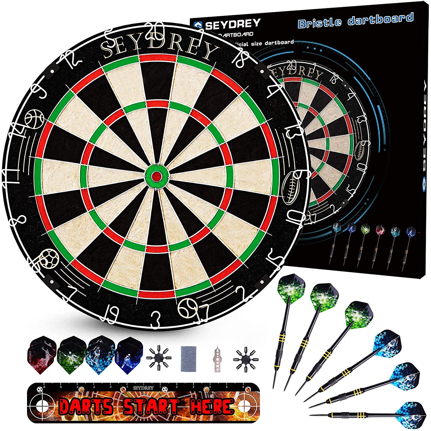 Steel Dartboard Set