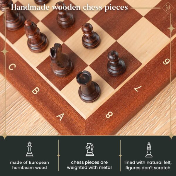 buy wooden chess board set